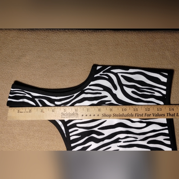 Shein zebra print crop tank top - M - Picture 4 of 8
